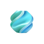 Bambu Bambu Lab PLA Silk Dual Color plastika 1.75mm 1kg - komplektis uuesti kasutatava rulliga - Sinine Hawaii