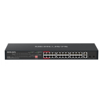 Mercusys MS128GP v&otilde;rgul&uuml;liti Gigabit Ethernet (10/100/1000) Power over Ethernet tugi 1U Must