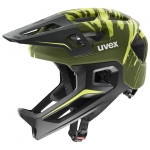 Uvex React JR t&auml;iskattega jalgrattakiiver 52 - 56 cm, tumeoliivmatt