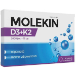 Molekin D3+K2 toidulisand, 60 kattega tabletti