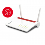 FRITZ!Box FRITZ!Box 6850 5G juhtmevaba ruuter Gigabit Ethernet Kaks sagedusala (2,4 GHz / 5 GHz) Must, Punane, Valge