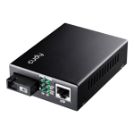 Cudy MC100GSB-40A meediakonverter 1000 Mbit/s Multirežiim, &Uuml;ksikrežiim Must