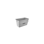 Rectangular Rectangular bucket 13L Bent 44x22x22,5cm grey