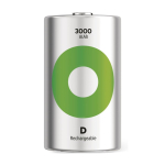 GP GP Batteries Recyko 3000 D laetav aku Nikkel-metallh&uuml;driid (NiMH) 3000 mAh 1,2 V