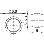 Disc Disc brake hose fasteners ProX 5mm for Shimano (50pcs.)
