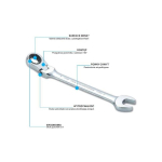 Combination Combination wrench with ratchet Sata S46412 21 mm