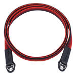 ARTISANARTIST Artisan & Artist I ACAM-322A I Silk camera strap (Long), Black/Red