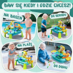 WOOPIE 4 &uuml;hes veelaud, kalap&uuml;&uuml;gim&auml;ng, kraanikauss, veeslaide, lill