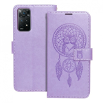 Oem MEZZO raamatu kate, mis on m&otilde;eldud Xiaomi Redmi Note 13 Pro 5G jaoks, unen&auml;op&uuml;&uuml;dja lilla v&auml;rv.