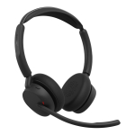 Jabra Evolve3 45 K&otilde;rvaklapp Juhtmevaba Peav&otilde;ru Kontor/k&otilde;nekeskus USB t&uuml;&uuml;p-C Bluetooth Must