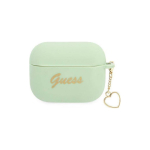 Guess Protective case silicone Charm Heart Collection for AirPods Pro green
