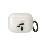 Headphones Headphones for Karl Lagerfeld Airpods Pro KLAPHNKCTGT in transparent glitter Karl&Choupette