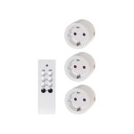 Tarmo Remote-controlled sockets, for indoor use, 3 pcs