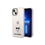 Karl Karl Lagerfeld Case Karl Lagerfeld KLHCP14MCTTRI Apple iPhone 14 Plus hardcase pink Transparent Choupette Body