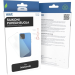 Wave silicone protector, Motorola Moto E13, clear