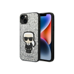 Case Case Karl Lagerfeld KLHCP14MGFKPG iPhone 14 Plus 6.7" Hard Case Silver / Silver Glitter Icons
