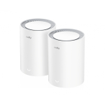 Cudy M3000 2-PACK wi-fi-v&otilde;rgu s&uuml;steem Kaks sagedusala (2,4 GHz / 5 GHz) Wi-Fi 6 (802.11ax) Hall, Valge 1 Sisemodem