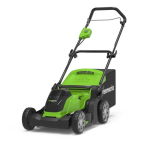 Lawnmower Lawnmower Greenworks G40LM41K2 40 V 1x2.0 Ah battery.
