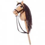 Horse Horse on a stick HOPPIHORSE Hobby Horse A4 beige