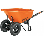 Professional Professional two-wheel wheelbarrow with HDPE plastic container and sturdy metal handles, 120L Truper Expert&reg;