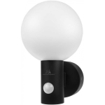 Maclean PIR motion sensor LED lamp black 15W IP65 1600lm 4000K