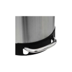 5five 5five Simply Smart Steel Ariane narrow waste bin, stainless steel, with pedal, 30 l