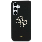Case Case Guess Silicone Big 4G Logo Bottom Script Samsung Galaxy S25 Ultra black