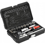 Toya Toya Sa Poland Peažidite ja t&ouml;&ouml;riistade komplekt &ndash; professionaalne, AS-Drive &ndash; 1/4" + 3/8", 34 tk (YT-38700)