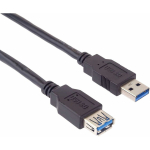 PremiumCord KU3PAA1BK USB-kaabel USB 3.2 Gen 1 (3.1 Gen 1) 1 m USB A Must