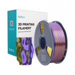 Sunlu PLA+ Silk kolmekordne filament (must, kuldne ja lilla)