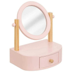 Atmosphera Roosa kosmeetiline peegel lastele, 22 x 17,5 x 28 cm