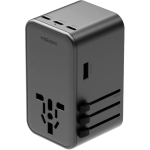 Energea TravelWorld GaN 160W PD 3x USB-C / USB-A Gunmetal seinalaadija