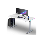 ULTRADESK QUEST m&auml;ngulaud, 140x70cm, 72-120cm, hall-valge