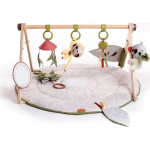 Tiny Tiny Love Baby rug with wooden Boho Chic stand