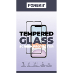 FoneKit Full Cover Tempered Glass, iPhone 15 Pro