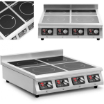 Hob Hob Royal Catering Induction cooker 4 palnikowa nastawna timer 400 V 4 x 3500 W