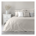 Eurofirany NOVA COLOR POS/NOVAC/BE/PO Cotton duvet cover with satin gloss, 220X200 cm, color: beige