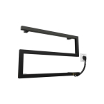 Electric Electric towel dryer Kosser Zeta 350x550 ER, with timer, black (cable on the right)