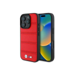Case Case BMW BMHMP16X23PUSPR iPhone 16 Pro Max 6.9" red/red hardcase M Perforated And Stitched Line MagSafe