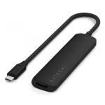 Satechi ST-P4SK jaotur USB t&uuml;&uuml;p-C 10000 Mbit/s Must