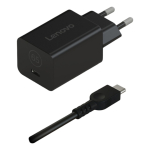 Lenovo 40AWGN65EU toiteadapter ja vaheldi Hoonesisene Must
