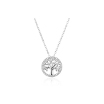 Agate Agate Tree of Life Sterling Silver Necklace AGS1542/47