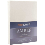 Sheet Sheet DecoKing Amber Cream, 180x200 cm, with elastic
