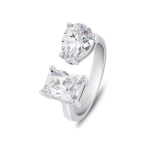 Brilio Brilio Silver Brilio Silver Sparkling silver ring with clear zircons RI070W