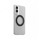 PanzerGlass CARE by &reg; Feature Case Transparent w. Black Kickstand & Qi Compatible Samsung S25 Edge mobile phone case
