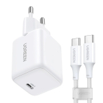 Ugreen X513 Nutitelefon Valge Vahelduvvool Kiirlaadimine Hoonesisene