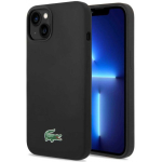 Lacoste vedelik silikoonist mikrokiud Croc logo MagSafe kate iPhone 14, 15, 16 musta v&auml;rvi