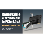Icy Icy Dock IcyDock adapter 2x M.2 NVMe PCIe 4.0 x8 kaardi bifurkeerimine