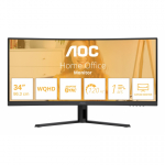 AOC B3 CU34B3E PC lamekuvar 86,4 cm (34") 3440 x 1440 pikslit Wide Quad HD LED Must