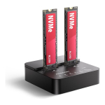 ADSA-M2C22L ADSA-M2C22L USB-C 20Gbps dokkijaam 2&times; M.2 NVMe SSD-le ketta kloonimise funktsiooniga ilma PC-ta